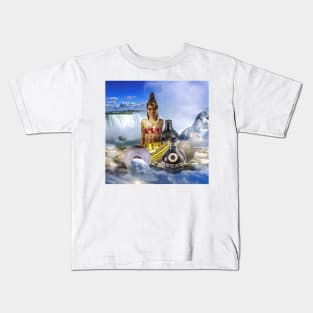 AFRICAN GODDESS : OSHIMIRI BY SIRIUS UGO ART Kids T-Shirt